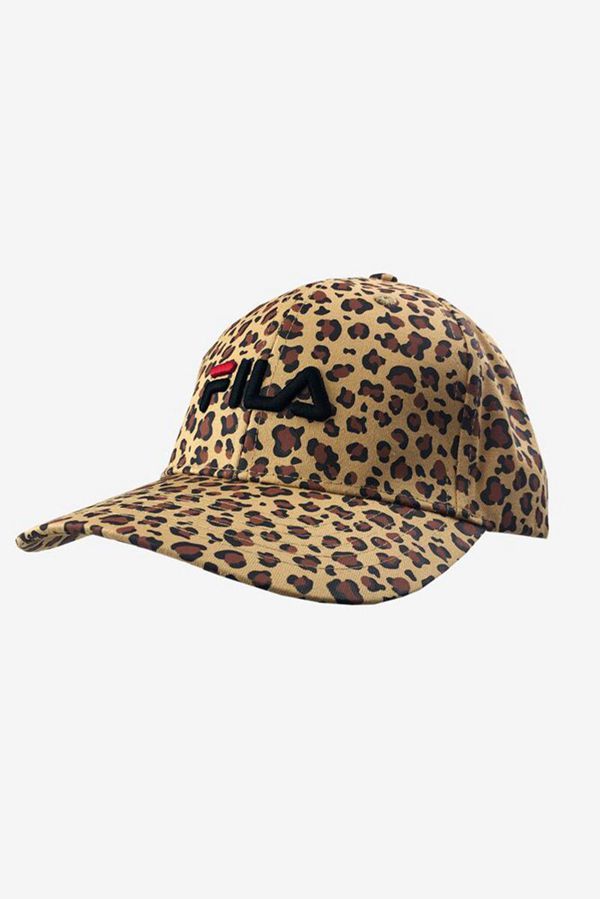 Fila Allover Leopard Print Baseball Cap - Leopard,NZ 12-5937